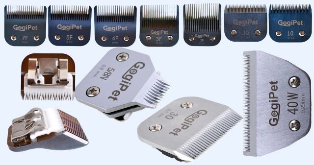 GogiPet blades with Clip or Snap On System