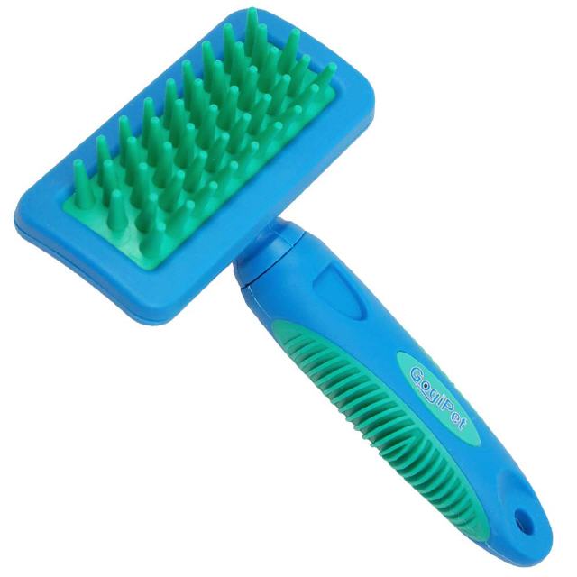 Rubber brush for long-haired dogs and cats